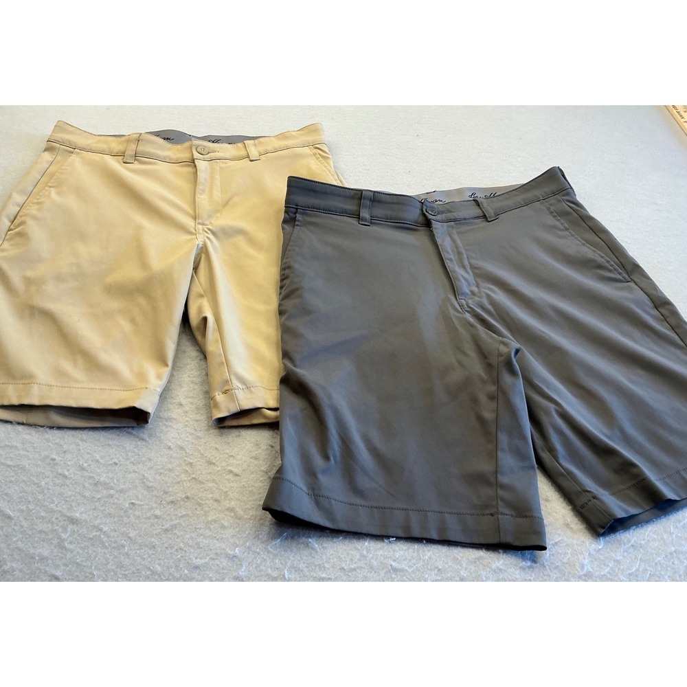 Ben Hogan Golf Shorts Bundle Khaki Grey Performance Active Size 30 Lot of 2
